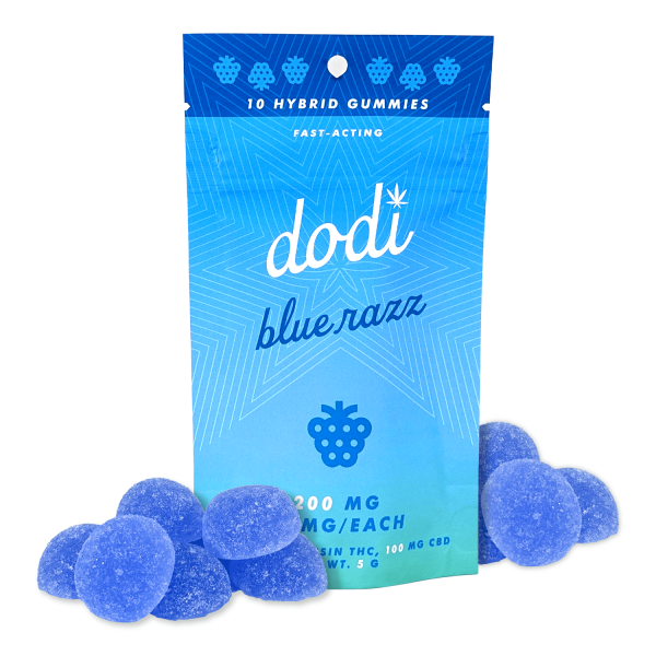 Blue Razz Live Resin Delta 9 Gummies - 200mg